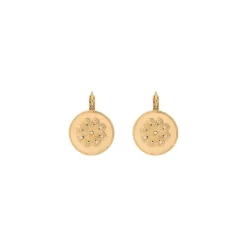 Farah thin sleeper earrings - gold