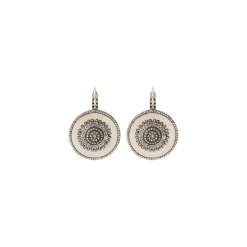 Farah thin sleeper earrings - silver