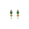 Fujita clip-on earrings - green