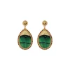 Fujita clip-on earrings - green