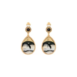 Fujita clip-on earrings - white