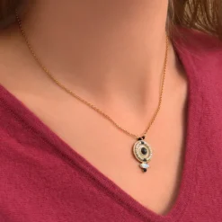 Fujita delicate pendant necklace - white