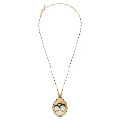 Fujita pendant necklace - white