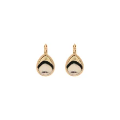 Fujita sleeper earrings - white