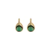 Fujita sleeper earrings - green