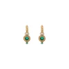 Fujita small sleeper earrings - green