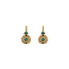 Fujita thin sleeper earrings - green