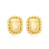 Gilda clip-on drop earrings – gold