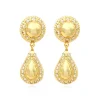 Gloria clip-on drop earrings - gold