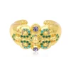 Gloria cuff bracelet - green