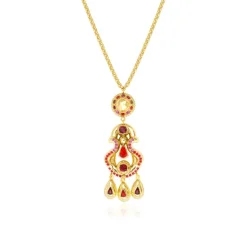 Gloria pendant necklace - red