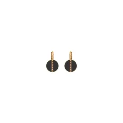 Hawaiian sleeper earrings - black