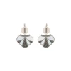 Hawaiian sleeper earrings - white