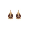 Hawaiian sleeper earrings - black
