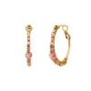 Iancura delicate hoop earrings - roses