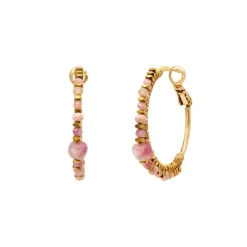 Iancura delicate hoop earrings - roses