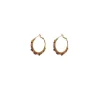 Iancura hoop earrings - garnet