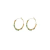 Iancura hoop earrings - green