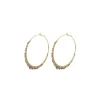 Iancura hoop earrings - mauve