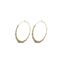 Iancura hoop earrings - mauve