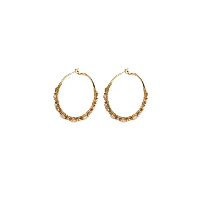 Iancura hoop earrings - pearl