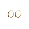 Iancura hoop earrings - plum