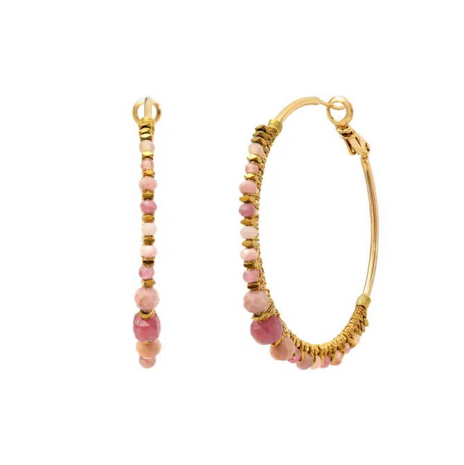 Iancura hoop earrings - roses
