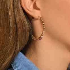 Iancura hoop earrings - roses