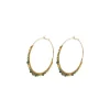 Iancura large hoop earrings - green