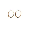 Iancura wide hoop earrings - multicoloured