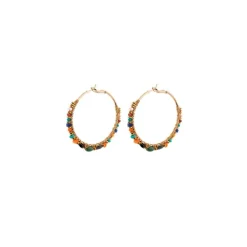 Iancura wide hoop earrings - multicoloured