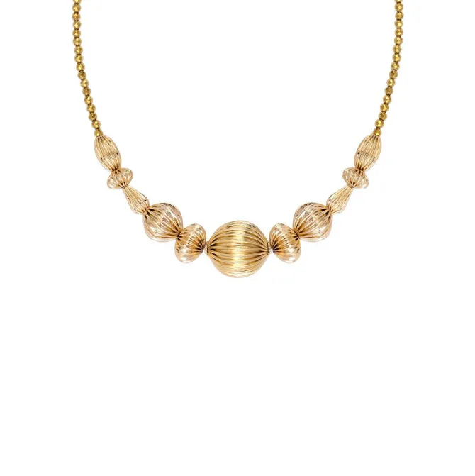 Inti adjustable short necklace - gold