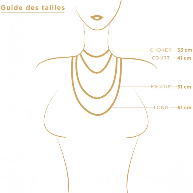 Inti adjustable short necklace - gold