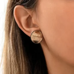 Inti clip-on earrings - gold