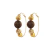 Inti hoop earrings - gold