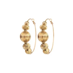 Inti hoop earrings - gold