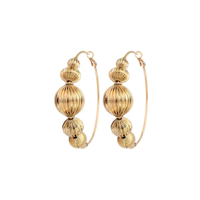 Inti hoop earrings - gold