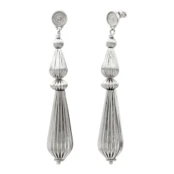 Inti pierced stud earrings - silver