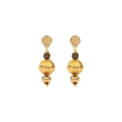 Inti pierced stud earrings - gold
