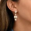 Inti thin pierced stud earrings - silver