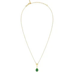 Lhasa pendant necklace - green