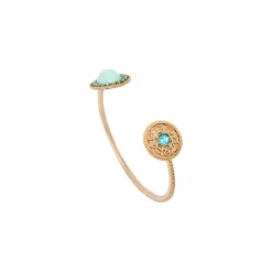 Louise adjustable bangle bracelet - blue