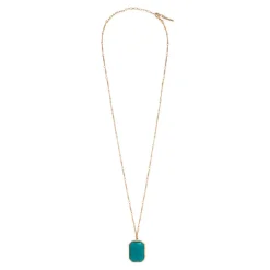 Louise Adjustable Long Necklace - Green