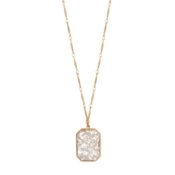 Louise Adjustable Long Necklace - White