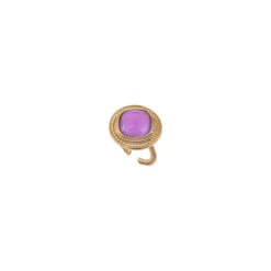Louise adjustable ring - purple