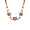 Louise chain necklace - pink