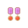 Louise clip-on earrings - red