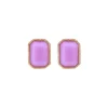 Louise clip-on earrings - violets