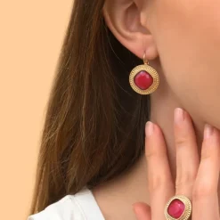 Louise delicate sleeper earrings - roses