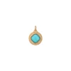 Louise faceted cabochon pendant necklace - blue
